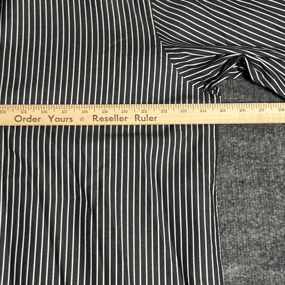 Banana Republic Shirt Mens XL Black White Stripe Button Up Long Sleeve‎ Cotton - Picture 5 of 9